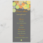 PixDezines菊（菊）、柑橘色 メニュー (裏面)