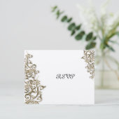 PixDezines装飾用金ゴールドが渦巻く 出欠カード (スタンド正面)