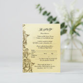 PixDezines装飾用金ゴールドが渦巻く 案内状 (スタンド正面)