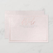 PixDezines詳細カード赤面ピンク エンクロージャーカード (正面/裏面)