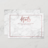 PixDezines詳細カード/大理石+フェイクバラ金ゴールド エンクロージャーカード (正面/裏面)