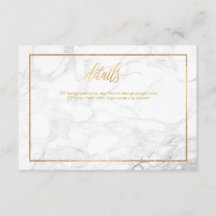 PixDezines詳細カード/大理石+フェイク金ゴールド