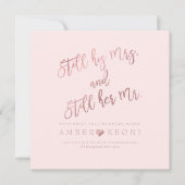 PixDezines誓約更新/偽のローズゴールド/DIY背景 招待状 (正面)