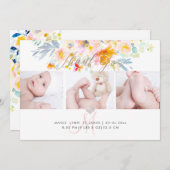 PixDezines誕生のお知らせ+シャワーありがとう 招待状 (正面/裏面)