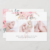 PixDezines誕生のお知らせ+シャワーありがとう 招待状 (正面/裏面)