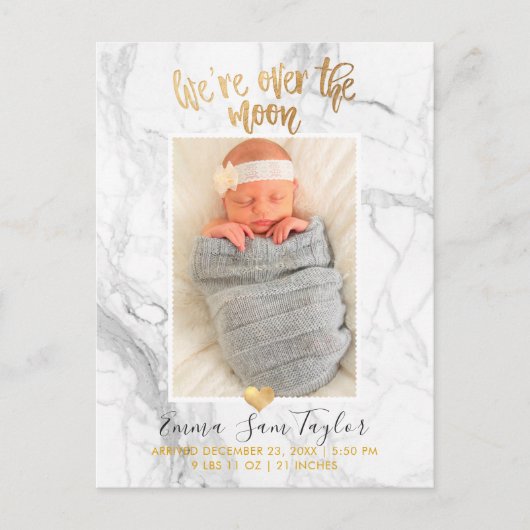 PixDezines誕生のお知らせ/月越し 案内ポストカード (正面)