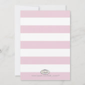 PixDezines誕生発表/DIYcolorのストライプ 案内状 (裏面)