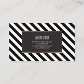 PixDezines調整ストライプ可能なカラー 名刺 (裏面)