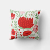 PixDezines赤いプロテアス/ダイバックグラウンド クッション (裏面)