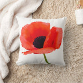 PixDezines赤いポピー/DIY背景色 クッション (ブランケット)