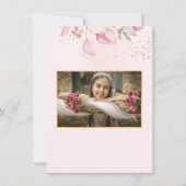 PixDezines赤面ガムユーカリプタス第1回聖餐会 招待状 (裏面)