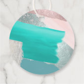 PixDezines赤面コーラルセージカラーブロックサンキュー フェイバータグ (裏面)