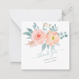 PixDezines赤面ピンクウォーター色バラノートカード ノートカード