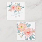 PixDezines赤面ピンクウォーター色バラノートカード ノートカード (正面/裏面)