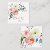 PixDezines赤面ピンクウォーター色Peoniesノートカード ノートカード (正面/裏面)