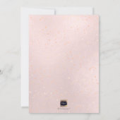 PixDezines赤面ピンクシャンパンブランチ+バブリー 招待状 (裏面)