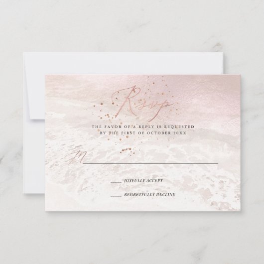 PixDezines赤面沿岸，サンドンシーRSVP 招待状 (正面)