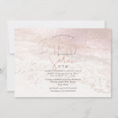 PixDezines赤面海ショアリンビーチバルミツワー 招待状 (正面)