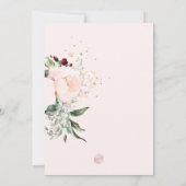 PixDezines赤面牡丹ブライダルシャワー 招待状 (裏面)