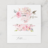 PixDezines赤面牡丹水彩の花 プレイスカード (外部開封)