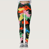 PixDezines迷彩柄、Flashy レギンス (正面)