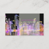 PixDezines都市の湖グランジの色走♥ 名刺 (裏面)