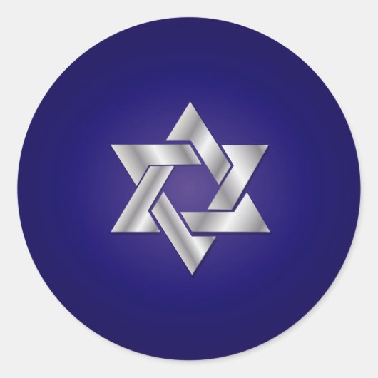 PixDezines金ゴールドスター（デイビッド/DIYバックグラウンド） ラウンドシール (正面)