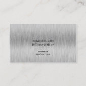 PixDezines金ゴールドトーンブラシ付きスチール/DIYフォント+カラー 名刺 (裏面)