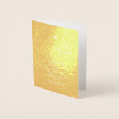 PixDezines金ゴールドバー(ユダヤ教の)バル・ミツバー+モダンフォント 箔カード (正面)