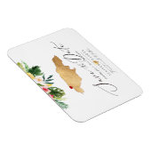 PixDezines金ゴールドフェイクジャマイカマップ磁石 マグネット (右側)