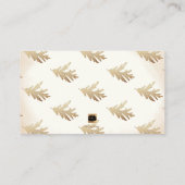 PixDezines金ゴールドフェイクチャーターOak Leafエスコートカード プレイスカード (裏面)