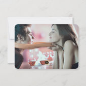 PixDezines金ゴールドフェイクハート救/日付/DIYカラー セーブザデート (裏面)