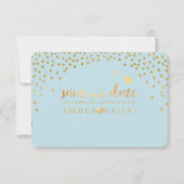 PixDezines金ゴールドフェイクハート救/日付/DIYカラー セーブザデート (正面)