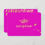 PixDezines金ゴールドフェイクプリンセスクラウン披露宴 (正面/裏面)