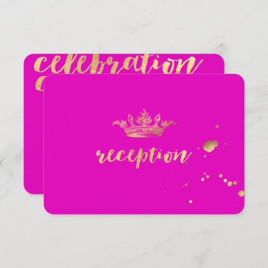 PixDezines金ゴールドフェイクプリンセスクラウン披露宴 (正面/裏面)