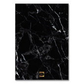 PixDezines金ゴールドブフェイクラック大理石+白/テーブルカード テーブルナンバー (裏面)