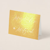 PixDezines金ゴールドマゼルトゥフ書道 箔カード (正面)