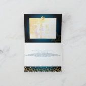 PixDezines金ゴールド紙吹雪、(ユダヤ教の)バル・ミツバーありがとう サンキューカード (内部)