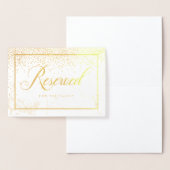 PixDezines金ゴールド紙吹雪/リザーブドテーブルシンボルや象徴 箔カード (ディスプレー)