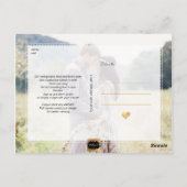 PixDezines金ゴールド/フェイク大理石/救日付 ポストカード (裏面)