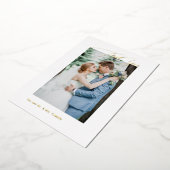 PixDezines金ゴールドLuxe Script結婚s Thank You 箔招待状 (回転した状態)