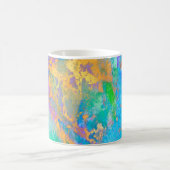 PIXDEZINES銀河系抽象芸術はっきりした、色 コーヒーマグカップ (中央)