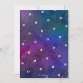 PixDezines銀河系+Talitzバー（ユダヤ教の）バル・ミツバー 招待状 (裏面)