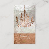 PixDezines銅線+黒のシャンデリア/フォフェイクイル 名刺 (正面)