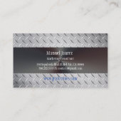 PixDezines鋼フェイクプレート/デイフォント 名刺 (裏面)