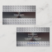 PixDezines鋼フェイクプレート/デイフォント 名刺 (正面/裏面)