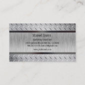 PixDezines鋼フェイクプレート/デイフォント 名刺 (裏面)