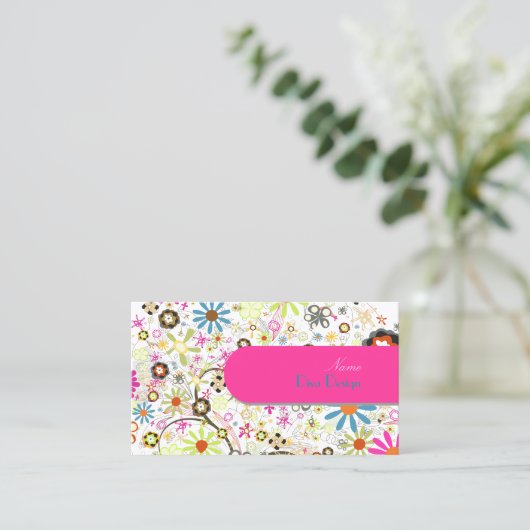 PixDezines開花、BusinessCard 名刺 (スタンド正面)