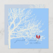 PixDezines雪鳥|秋+冬の招待状 招待状 (正面/裏面)