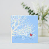 PixDezines雪鳥|秋+冬の招待状 招待状 (スタンド正面)